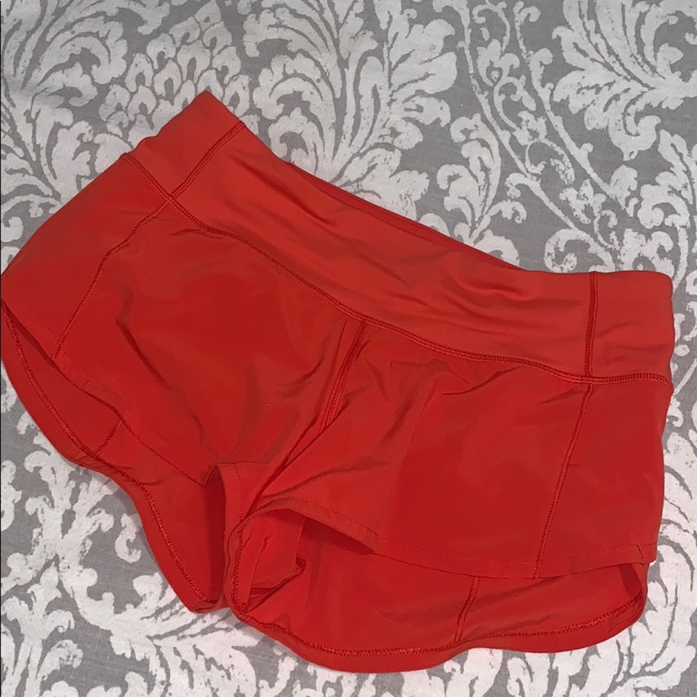 Red Lululemon Shorts